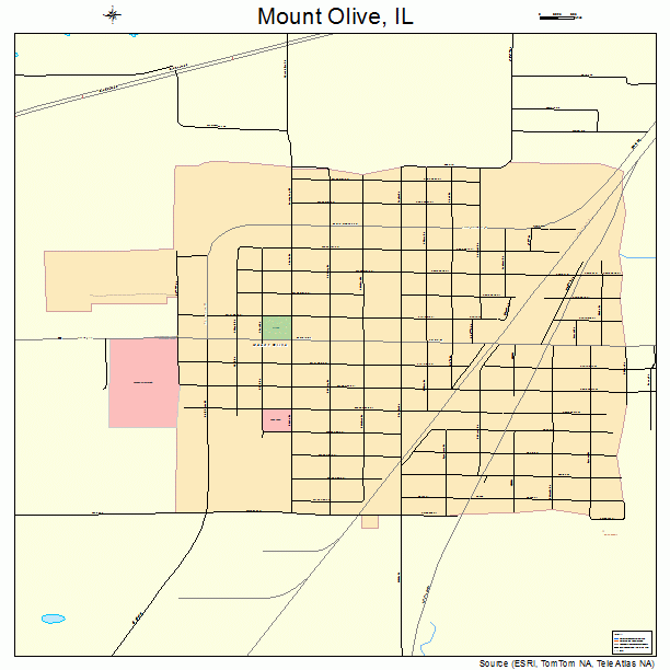 Mount Olive, IL street map