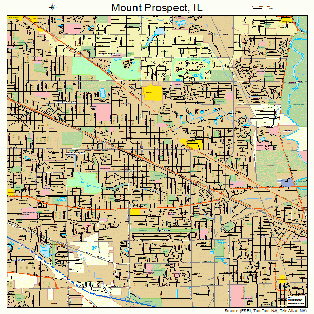 Mount Prospect, IL street map