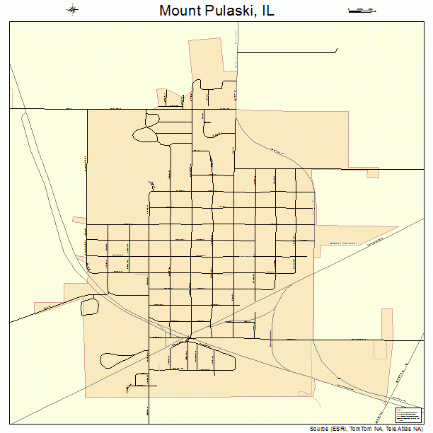 Mount Pulaski, IL street map