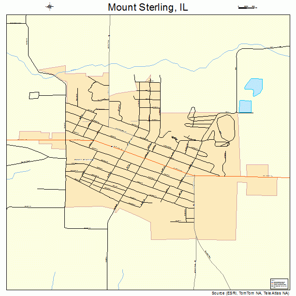 Mount Sterling, IL street map
