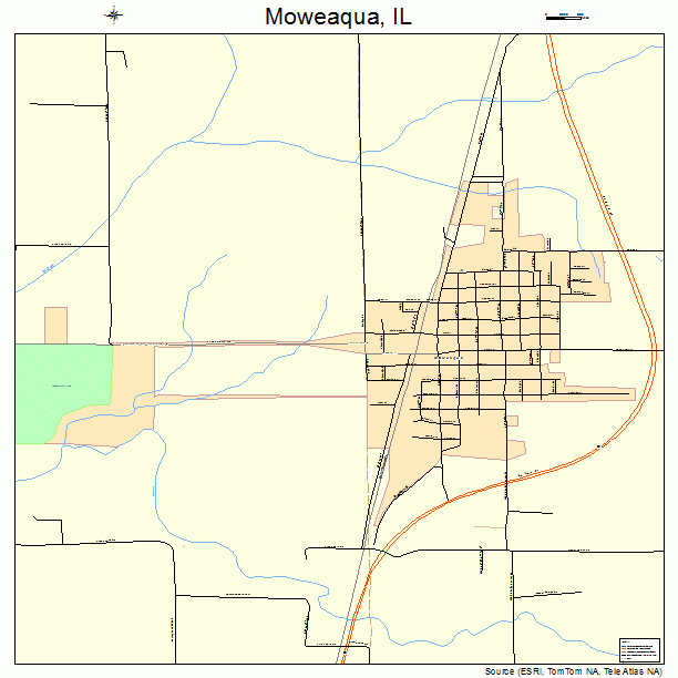 Moweaqua, IL street map