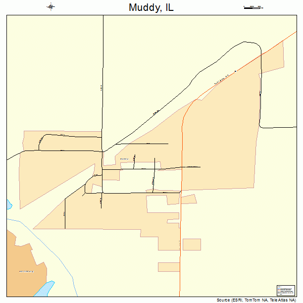 Muddy, IL street map