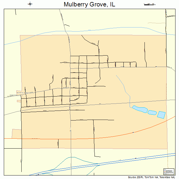 Mulberry Grove, IL street map