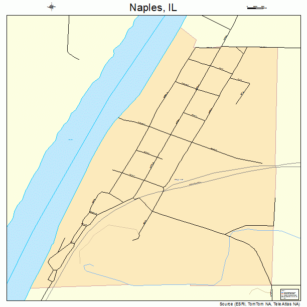 Naples, IL street map