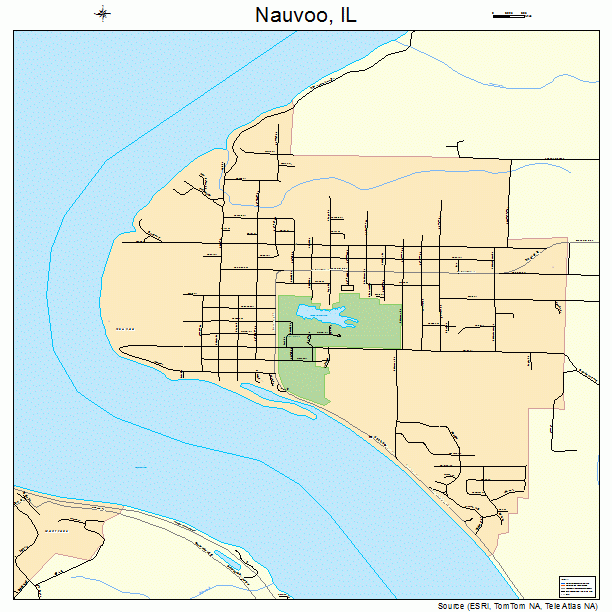 Nauvoo, IL street map