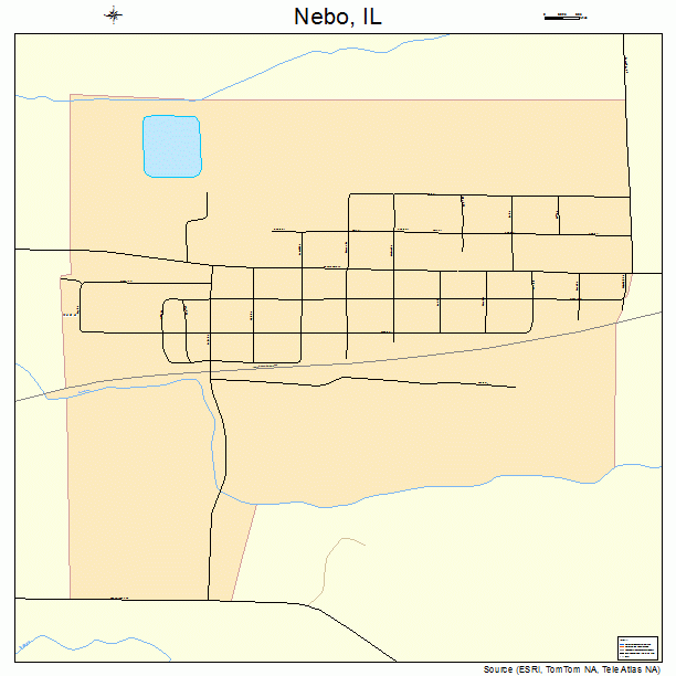 Nebo, IL street map