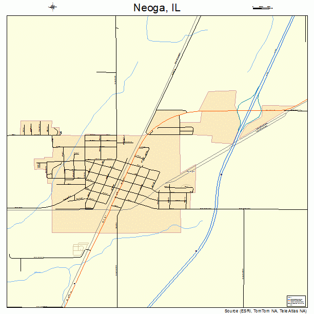 Neoga, IL street map