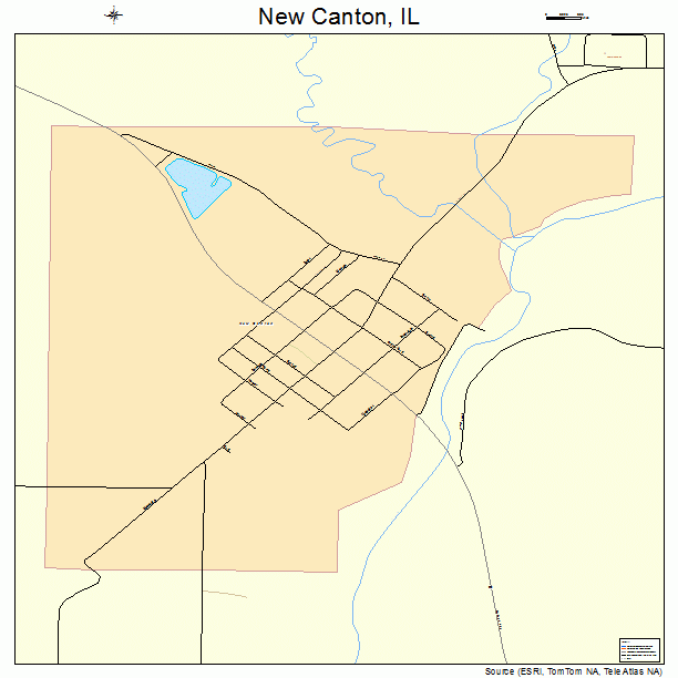 New Canton, IL street map