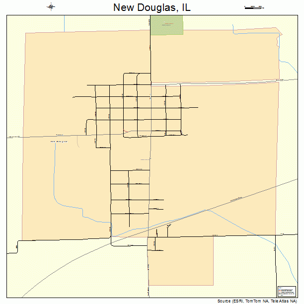 New Douglas, IL street map