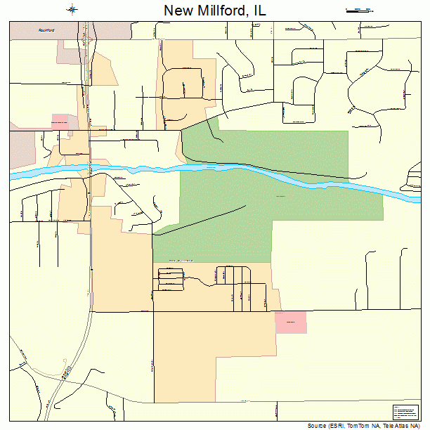 New Millford, IL street map