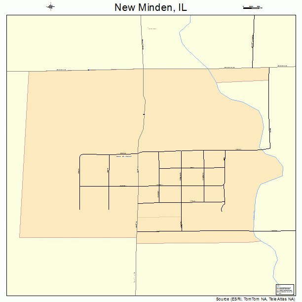 New Minden, IL street map