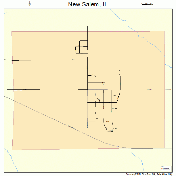 New Salem, IL street map