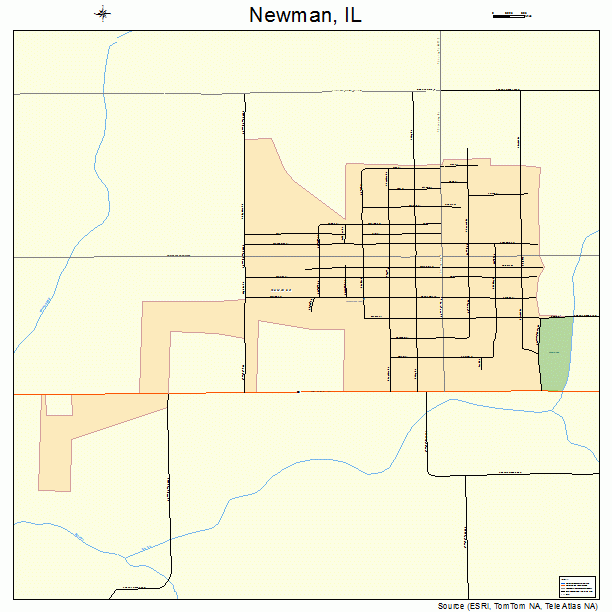 Newman, IL street map