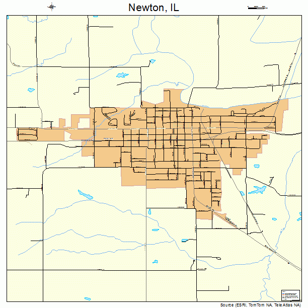 Newton, IL street map