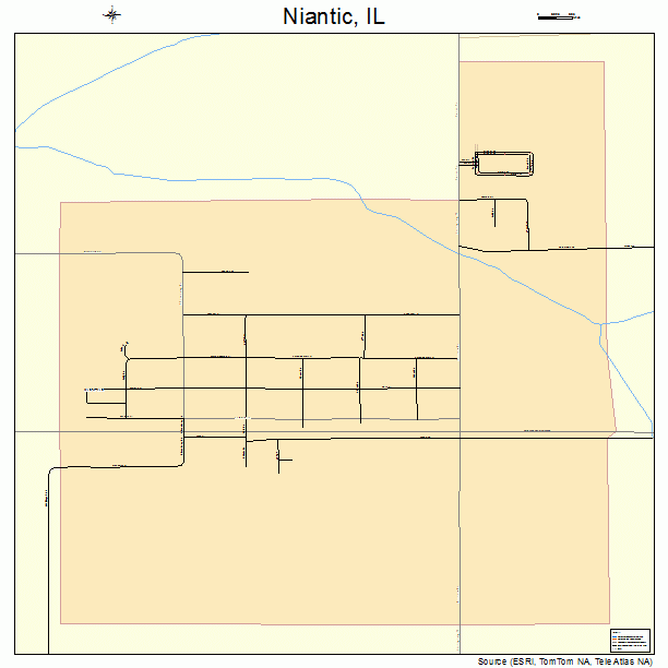 Niantic, IL street map