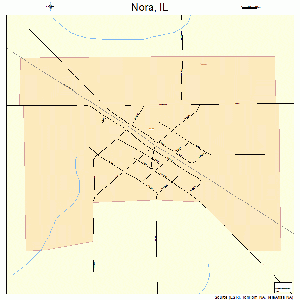 Nora, IL street map
