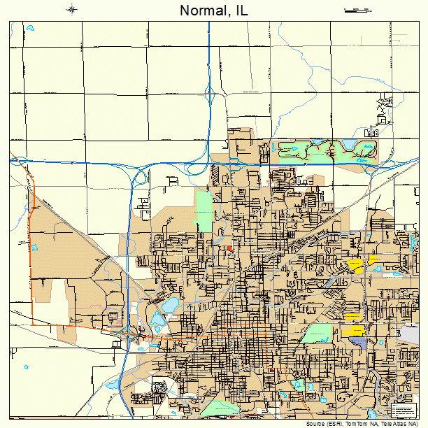 Normal, IL street map