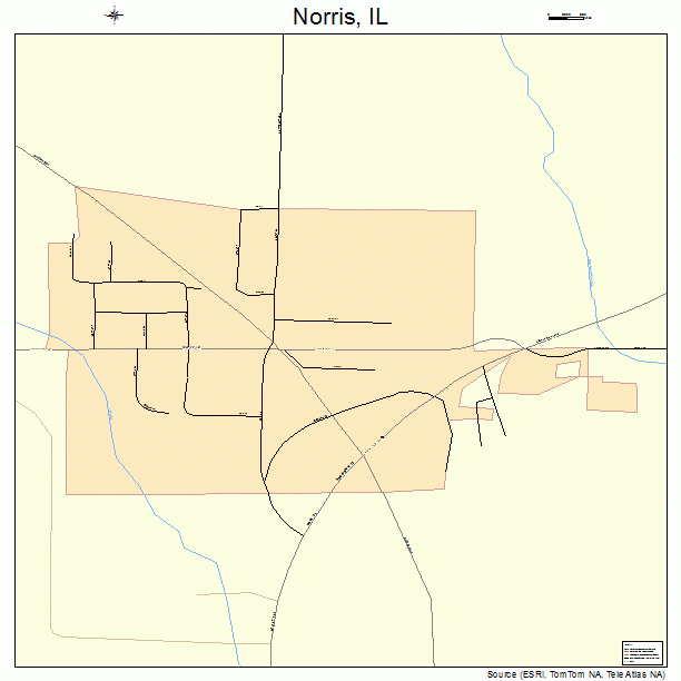 Norris, IL street map
