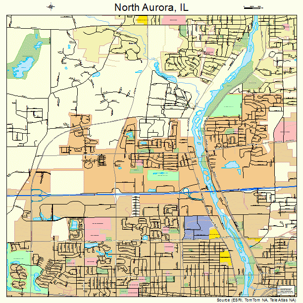 North Aurora, IL street map