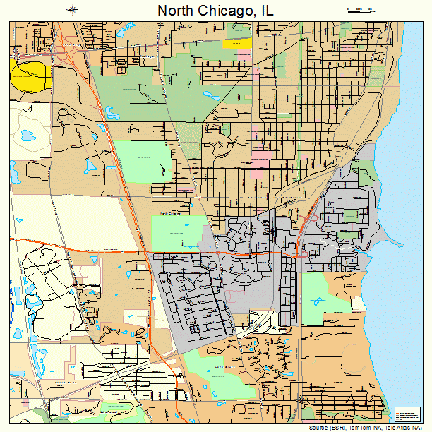 North Chicago, IL street map