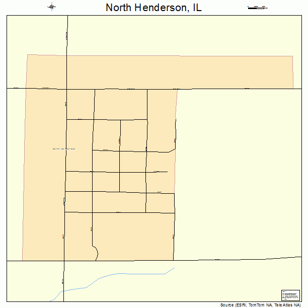 North Henderson, IL street map