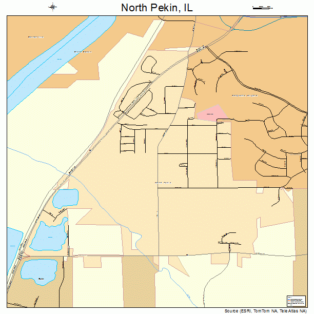 North Pekin, IL street map