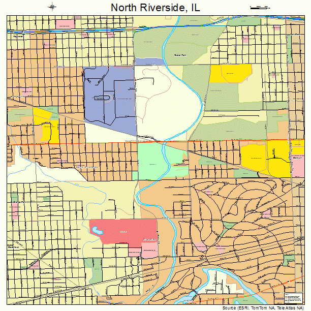 North Riverside, IL street map