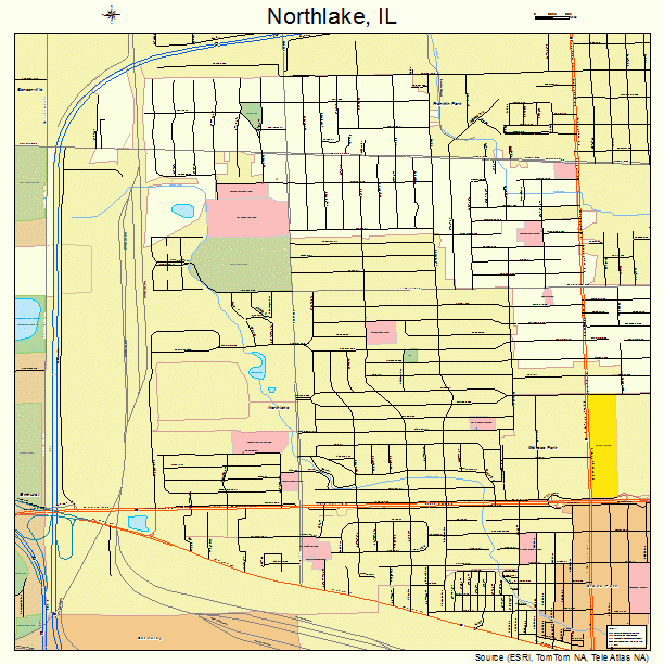 Northlake, IL street map