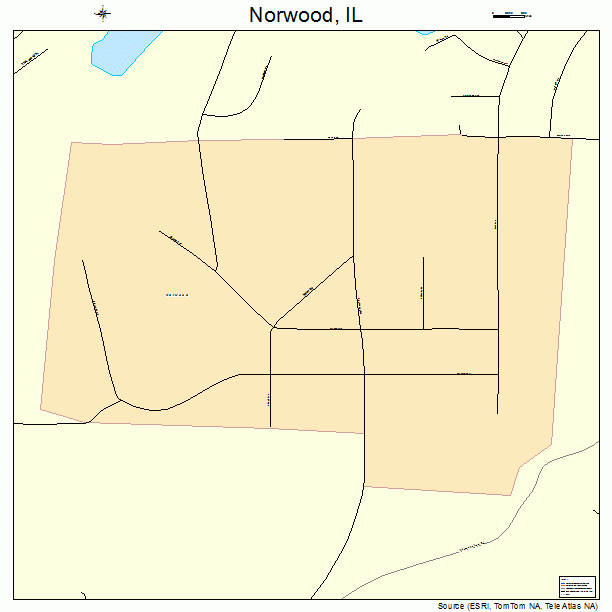 Norwood, IL street map