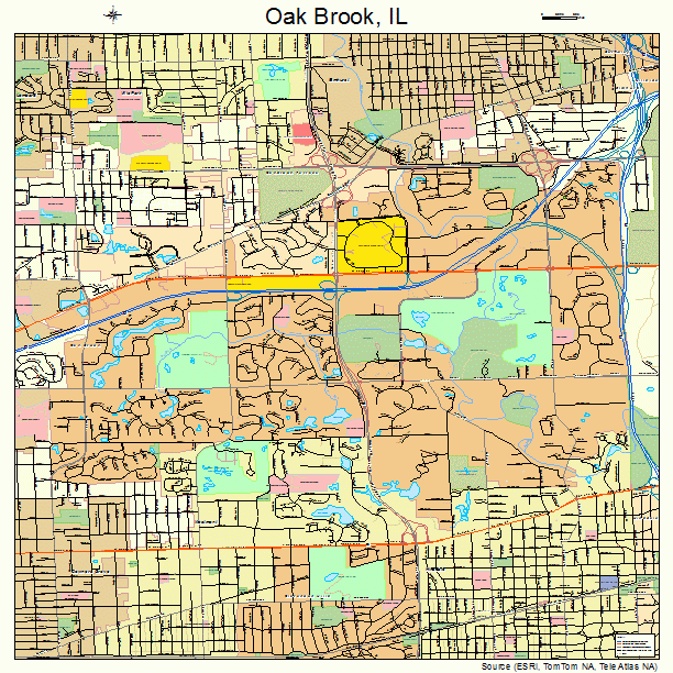 Oak Brook, IL street map
