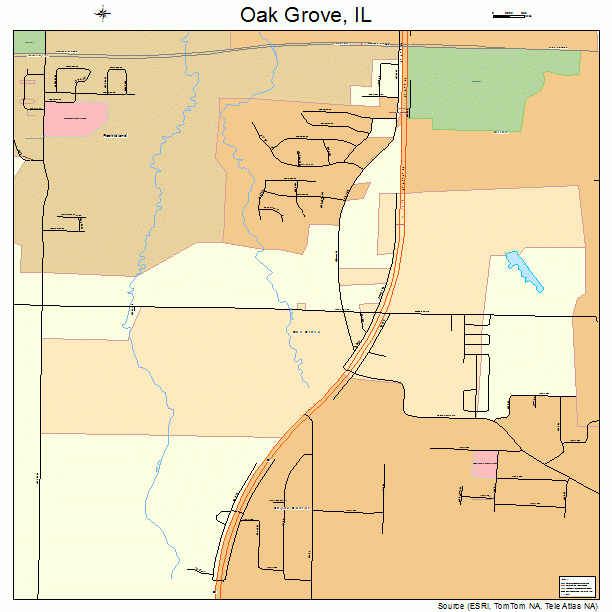 Oak Grove, IL street map