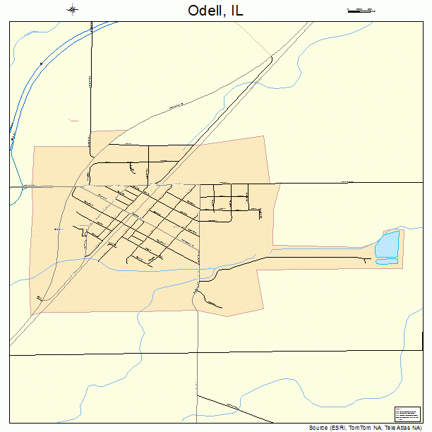 Odell, IL street map