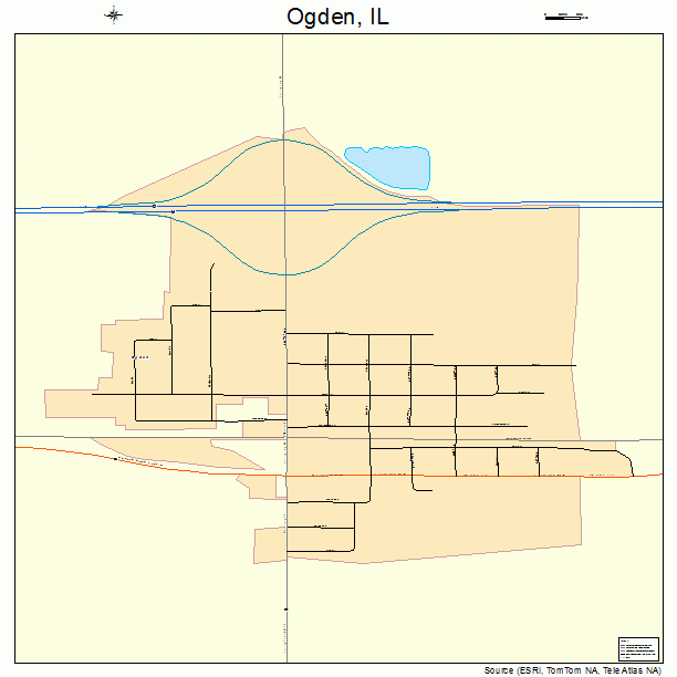 Ogden, IL street map
