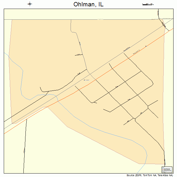 Ohlman, IL street map