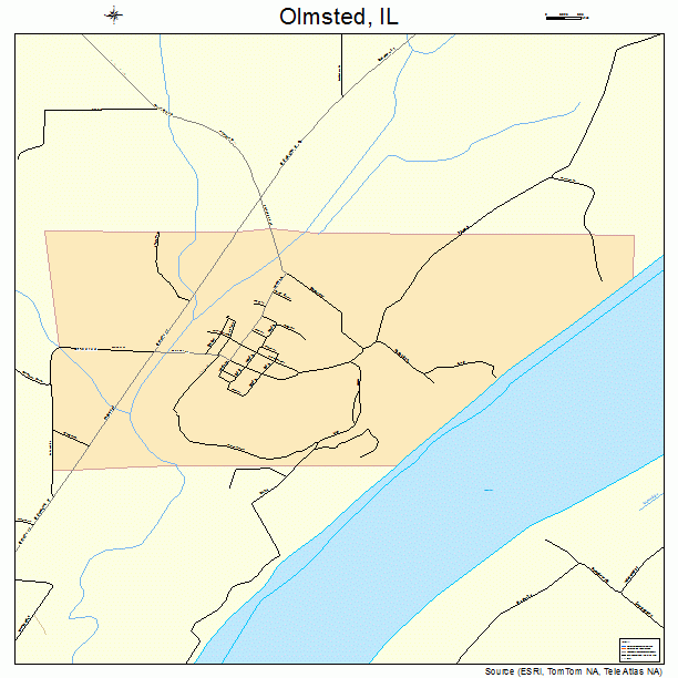 Olmsted, IL street map