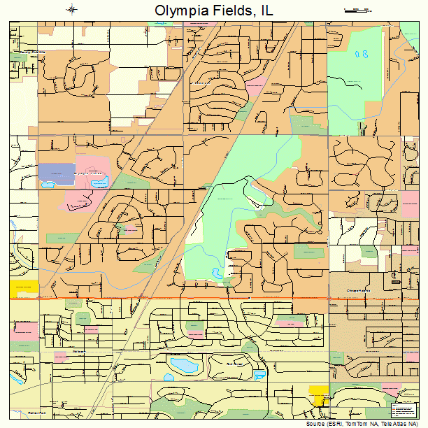 Olympia Fields, IL street map