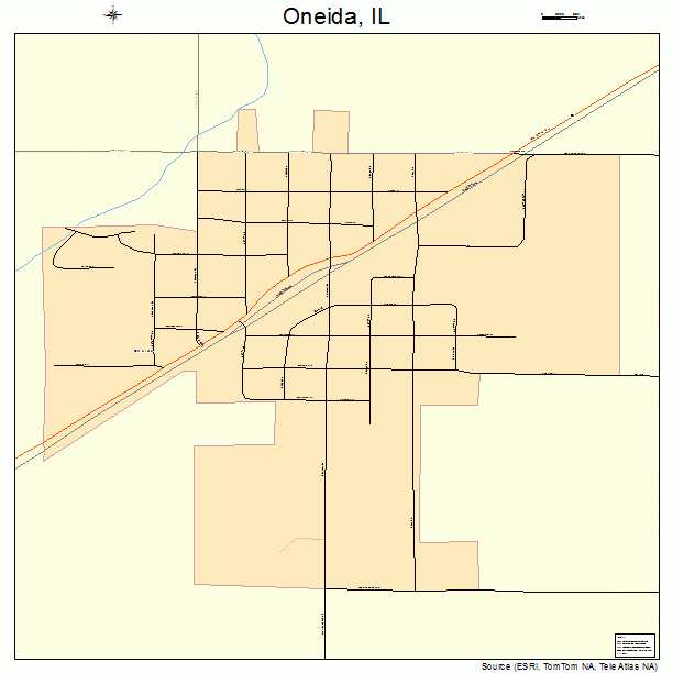 Oneida, IL street map