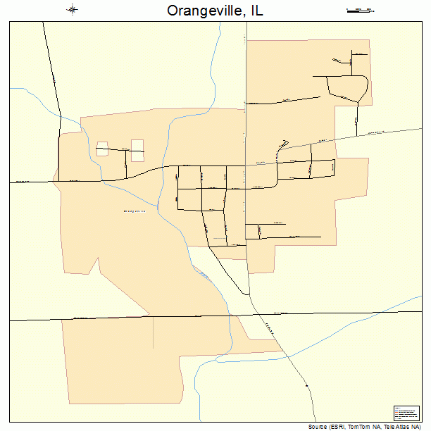 Orangeville, IL street map