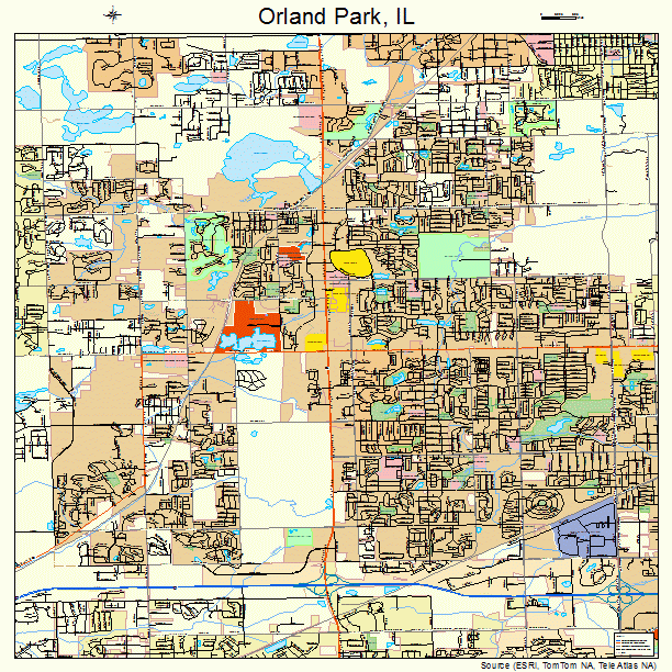 Orland Park, IL street map