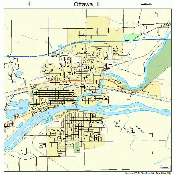 Ottawa, IL street map