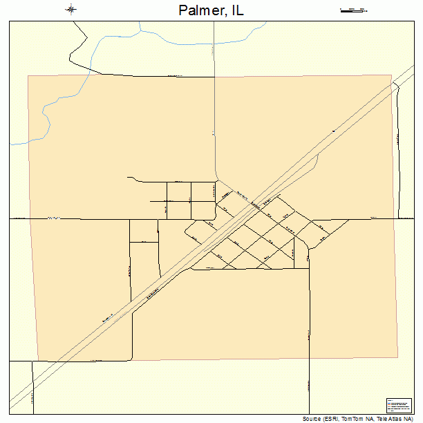 Palmer, IL street map