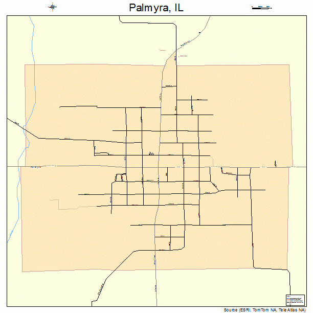 Palmyra, IL street map