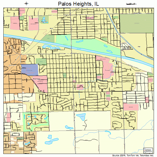 Palos Heights, IL street map