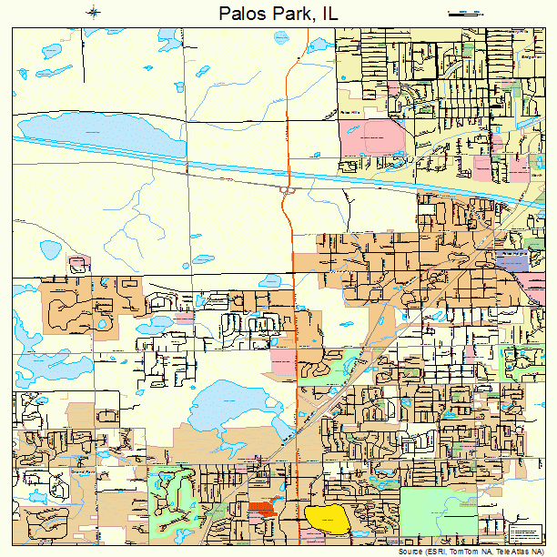 Palos Park, IL street map