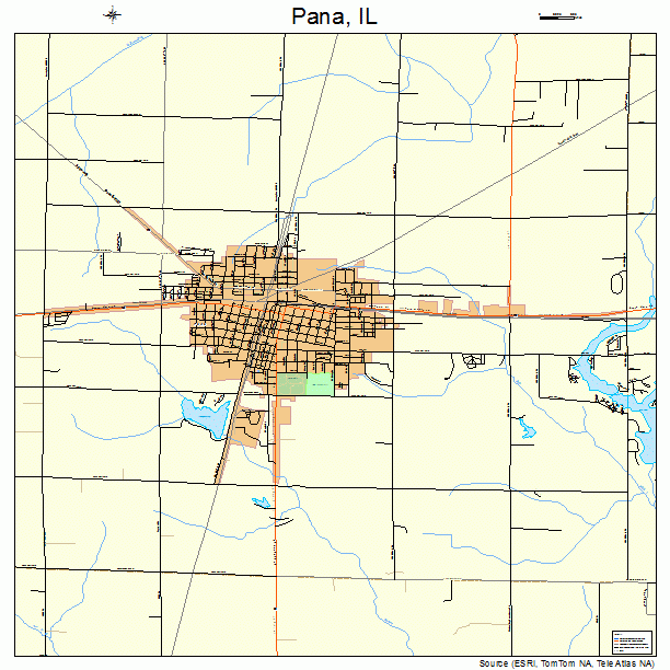 Pana, IL street map