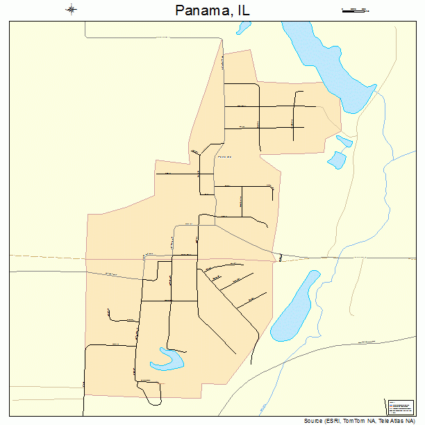 Panama, IL street map