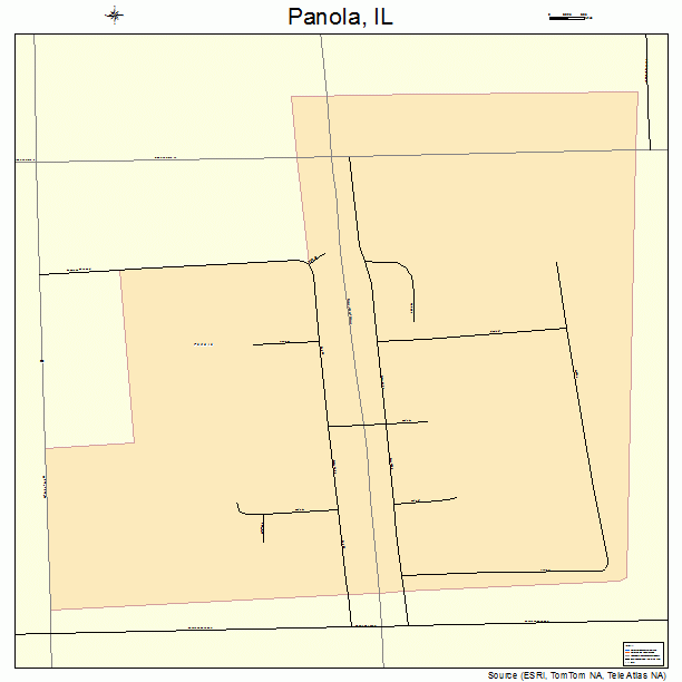 Panola, IL street map