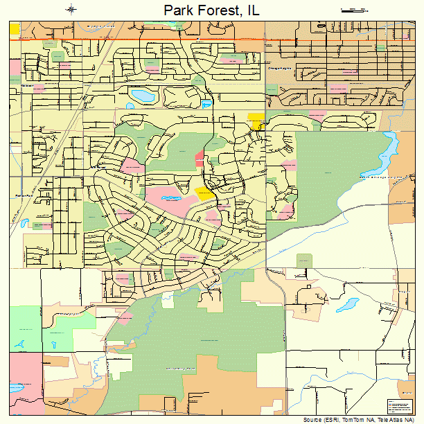 Park Forest, IL street map