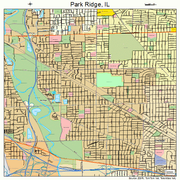 Park Ridge, IL street map