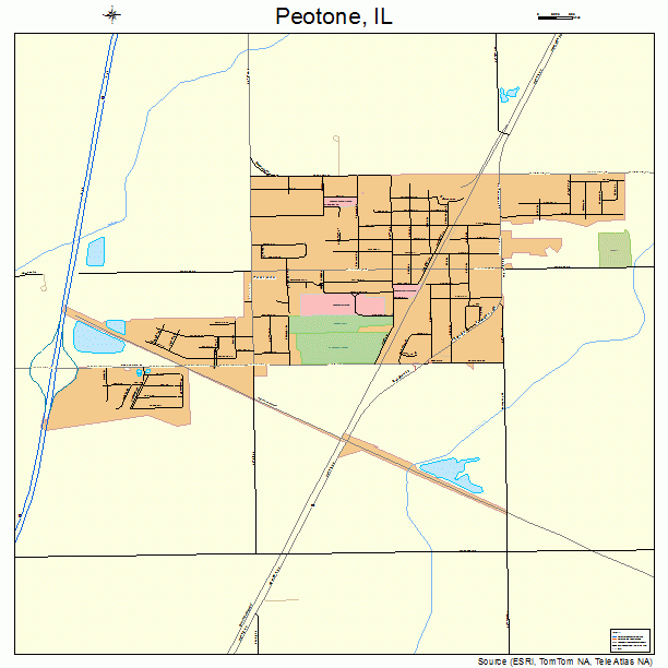 Peotone, IL street map